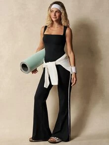 VARSIVA Women's Colorblock Casual Daily Wear Jumpsuit - Black - View 7