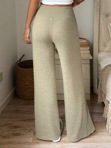 DAZY Dampyjamasbyxor i enfärgad casual vardagsstil - Grön - Visa 2