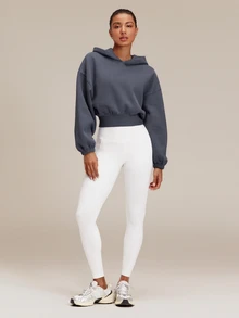 GLOWMODE Everyday Fleece 舒適露營風柔軟輕量保暖休閒版短版運動衫，秋冬戶外日常休閒穿搭 - Iron Gray - 查看 6