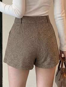 DAZY Women's Casual Skort Shorts - Khaki - View 2
