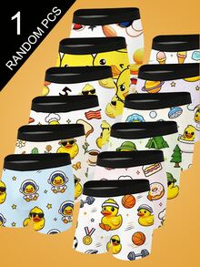 Notgurli 1/3/6pcs Men's Boxers Random Print Styles - Multicolor - View 4
