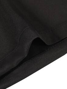 SLATEMANN Men's Black Plus Size Long Pants, Multi-Belt Loop Design, Loose Casual Minimalist Versatile Straight Leg Dress Pants - Black - View 7