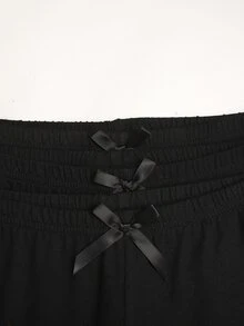 SHEIN 3PCS Tween Girls Leggings - Black - View 4