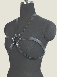 SpicyHot Circular Ring Connected Fashion Sexy Bustier Strap - Multicolor - View 1