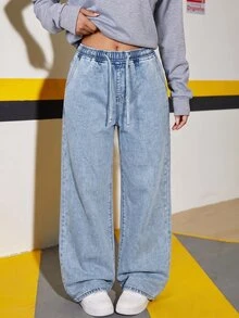 Teen Girls Jeans - Light Wash - View 3