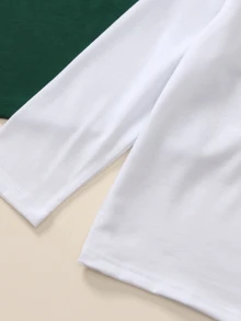 SHEIN Genkimix Kids 3件組字母印花圓領長袖T恤，精緻有意義的字母印花，活潑有趣，舒適柔軟面料，適合日常穿著、學校、運動等多種場合 - 彩色 - 查看 8