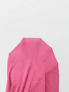Franclia Women's Plus Size Solid Color Casual Versatile Daily Outing Cardigan - Watermelon Pink - View 6