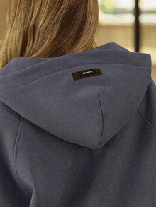 GLOWMODE Heavyweight Fleece Oversized Sweatshirt Jacket Thick Thermal Warm Winter - Iron Gray - View 5