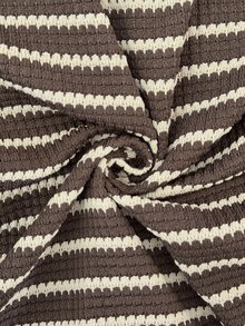 Elaquor Plus Size Women's Striped Equestrian Pattern Long Sleeve Top And Pants Casual Daily 2 Pieces Set - Multicolor - View 8