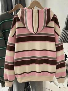 SHEIN EZwear 印花運動衫，適合秋冬休閒極簡日常百搭派對聚會機場穿搭 Y2K 上衣，櫻桃印花圖案，女款夏季穿搭，戶外穿著 - 彩色 - 查看 2