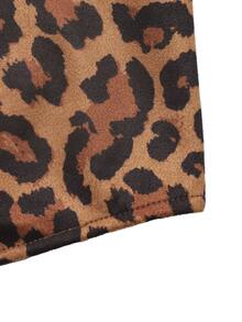 GlowEve Women's Leopard Print Casual Daily Summer Travel Dress - Coffee Brown - View 7