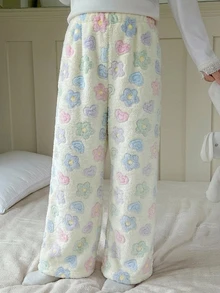 Dazy Kids Tween Girl Cute Comfortable Jacquard Loungewear Pants - Multicolor - View 3