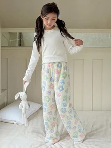 Dazy Kids Tween Girl Cute Comfortable Jacquard Loungewear Pants - Multicolor - View 4