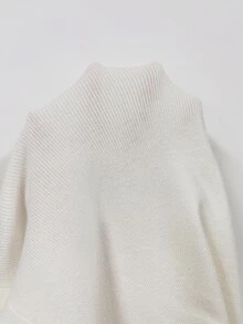 SHEIN 女款多功能 2 合 1 針織毛衣 - 米色 - 查看 7