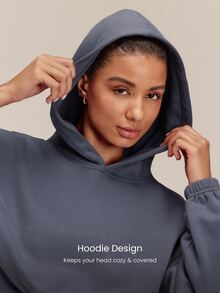GLOWMODE Everyday Fleece 舒適露營風柔軟輕量保暖休閒版短版運動衫，秋冬戶外日常休閒穿搭 - Iron Gray - 查看 4