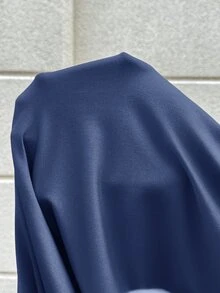 MaterniWear 孕婦時尚簡約半高領短袖拼接洋裝 - 藏蓝色 - 查看 10