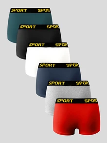 SHEIN Provexi Men's Colorblock Casual Boxer Shorts Random Color - Multicolor - View 2