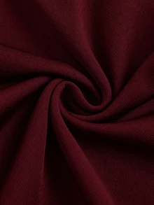 Sweetra Plus Size Sexy Sequin Lace Patchwork Flared Pants - Burgundy - View 5