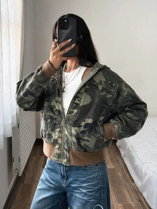 StreetHx Women's Y2K Style Gothic Vintage Washed Loose Hoodie Streetwear Sweatshirt - Multicolor - View 3