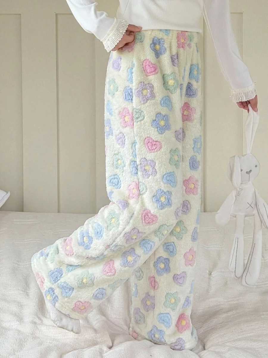 Dazy Kids Tween Girl Cute Comfortable Jacquard Loungewear Pants - Multicolor - View 1