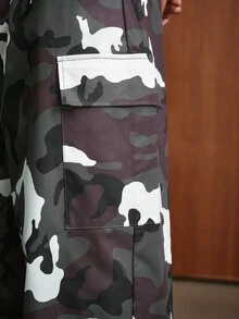 TOKVUE 男士迷彩休閒日常穿著長褲 - 彩色 - 查看 6