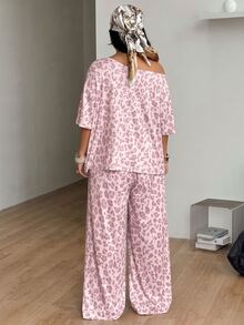 Coolane Plus Size Co-Ords - Baby Pink - View 5