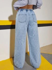 Teen Girls Jeans - Light Wash - View 2