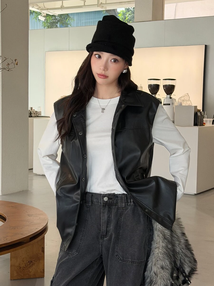 K-Vae Rompi Kulit Hitam Wanita - Hitam - View 1