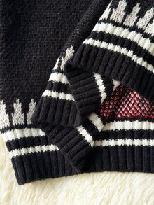Comfortcana Plus Size Women's Single-Breasted Casual Daily Cardigan - Multicolor - View 5