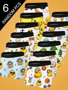 Notgurli 1/3/6pcs Men's Boxers Random Print Styles - Multicolor - View 1