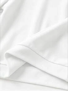 SHEIN 2件組青少年男孩黑色保暖內裡連帽衛衣圖案印花慢跑褲套裝，返校秋季款 - 黑與白 - 查看 9