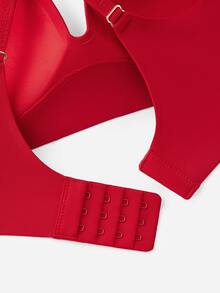 LUVLETTE Dream Curve Support+ Christmas Red Wireless Push Up T-Shirt Basic SizeFreedom Bra No Show Underwear Comfortable Must-Haves - Red - View 9