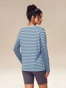 OutZeal Women Sports Tee Gym Workout Casual V Neck Long Sleeve T-Shirt Fall - Multicolor - View 4