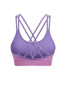 Activina Women's Gradient Color Criss-Cross Back Daily Fitness Sports Bra - Multicolor - View 8
