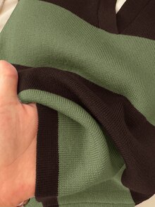 Story & Sage Women's Striped Colorblock Halter Knit Top - Multicolor - View 6