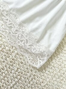 IslaSuriya 女款蕾絲拼接修身細肩帶背心 - 彩色 - 查看 3