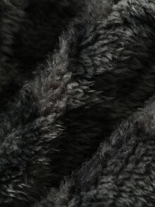 FRIFUL Women's Leopard Print Faux Fur Fashion Sexy Versatile Shorts Lounge Dark Grey Autumn - Brown - View 8