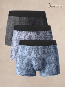 EverLounge Celana Dalam Boxer Pria Motif Garis-Garis (Paket 3) - MultiWarna - View 1