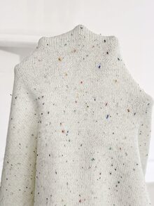 SHEIN Sweater Kasual Longgar Lengan Panjang untuk Ibu Hamil - Aprikot - View 7