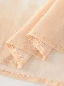 SHEIN Blus Wanita Model Gradien Warna untuk Awal Musim Gugur, Kerah V dengan Hiasan Ruffle, Lengan Panjang Polos, Serbaguna - MultiWarna - View 6