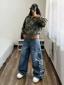 StreetHx Women's Y2K Style Gothic Vintage Washed Loose Hoodie Streetwear Sweatshirt - Multicolor - View 6