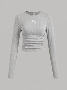 SHEIN Girlism 3件組青少年女孩T恤 - 灰色 - 查看 6