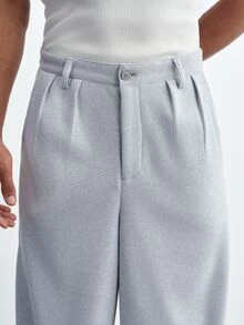 TOKVUE Men's Casual Button Pocket Loose Sweatpants For Daily Wear - Grey - View 4