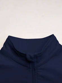 SHEIN Girlism 兒童青少年女孩休閒長袖上衣與長褲三件套外套套裝，秋冬穿搭套裝 - 藏蓝色 - 查看 8