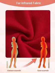Rusticease Plus Size Red Ribbed Round Neck Long Sleeve Sweater Cozy Casual Fall Winter 2026 - Red - View 15