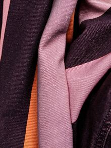 Nöista Denim Jacket With Print In Red And Pink Colors - Burgundy - View 11