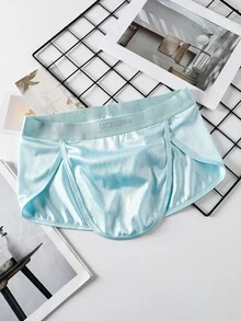 DrisQ DrisQ 1pc Men's Shiny Flat Front Shorts - Blue - View 1