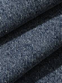 DAZY Celana Panjang Denim Longgar Gaya Korea Serbaguna untuk Bayi/Balita (Perempuan) - Medium Wash - View 9