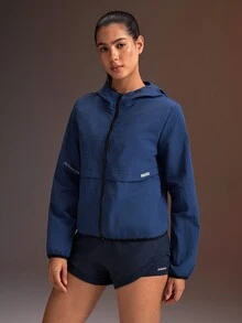 Powerista Women's Zipper Front Long Sleeve Sports Jacket - Navy Blue - View 7