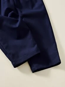 SHEIN 中性嬰兒男/女嬰 2件組男嬰套裝服飾 柔軟復古風 - 彩色 - 查看 3